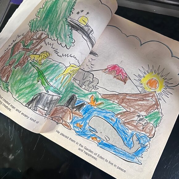 The Bible Coloring Book - Pictures From The Old And New Testaments - 1991 Creati - Picture 7 of 16